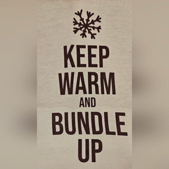 LULAROE Amber Burgundy & Cream Hoodie "Keep Warm and Bundle Up" - Picture 6 of 8